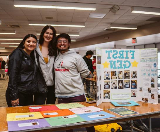 1G, the first-gen student organization at the 2023 Winter Involvement Fair.